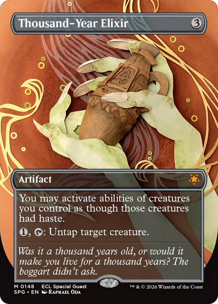Thousand-Year Elixir (Borderless) [Lorwyn Eclipsed Special Guests] Magic: The Gathering