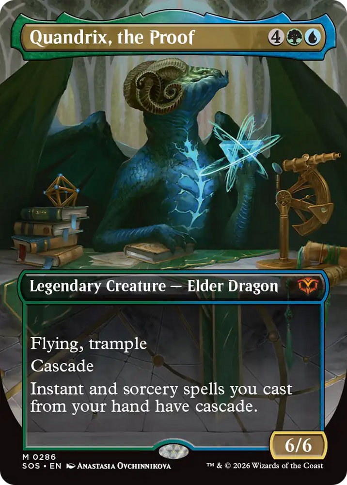 Quandrix, the Proof (Borderless) [Secrets of Strixhaven] Magic: The Gathering