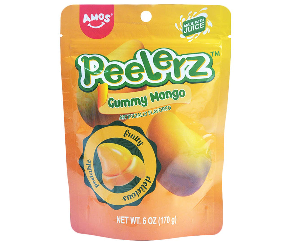 Amos Gummy Peelerz Mango 6oz, 12ct