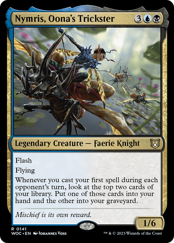 Nymris, Oona's Trickster [Wilds of Eldraine Commander] Magic: The Gathering
