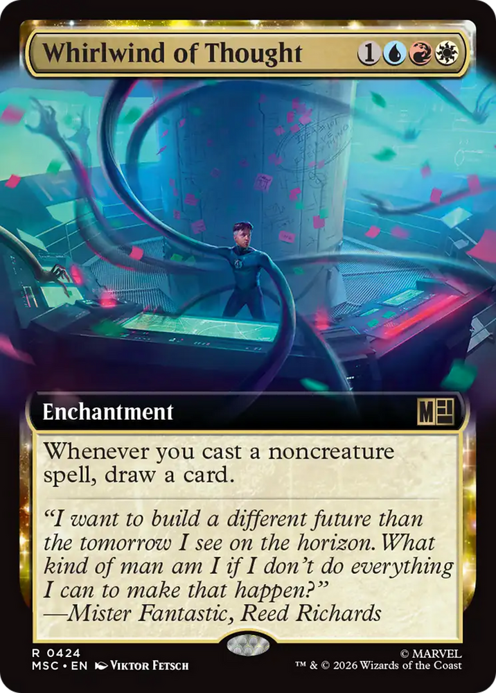 Whirlwind of Thought (Extended Art) [Marvel Super Heroes Commander] Magic: The Gathering