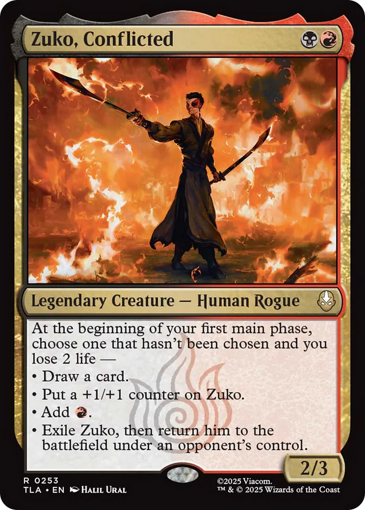 Zuko, Conflicted [Avatar: The Last Airbender] Magic: The Gathering
