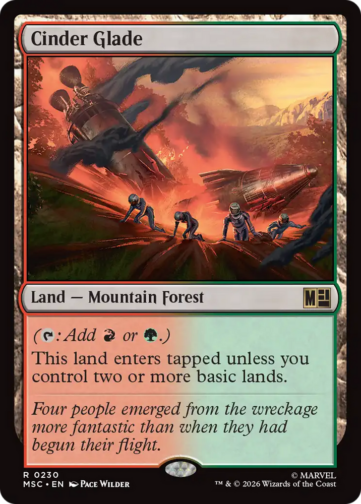 Cinder Glade [Marvel Super Heroes Commander] Magic: The Gathering