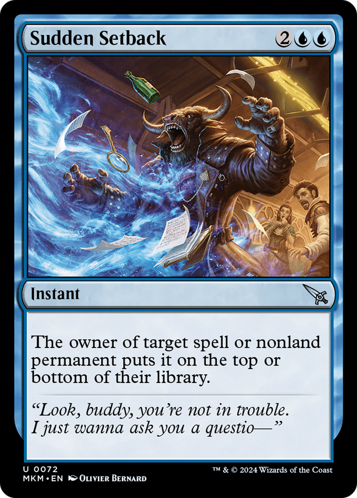 Sudden Setback (Green) [Murders at Karlov Manor] Magic: The Gathering