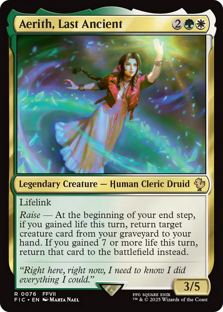 Aerith, Last Ancient [FINAL FANTASY Commander] Magic: The Gathering