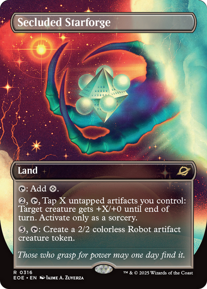 Secluded Starforge (Borderless) [Edge of Eternities] Magic: The Gathering