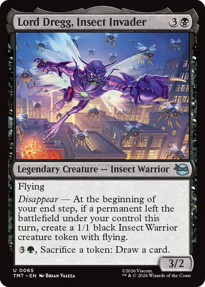 Lord Dregg, Insect Invader [Teenage Mutant Ninja Turtles] Magic: The Gathering