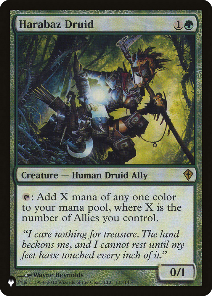 Harabaz Druid (WWK) [The List] Magic: The Gathering