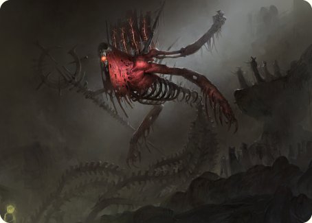 Drivnod, Carnage Dominus Art Card [Phyrexia: All Will Be One Art Series] Magic: The Gathering