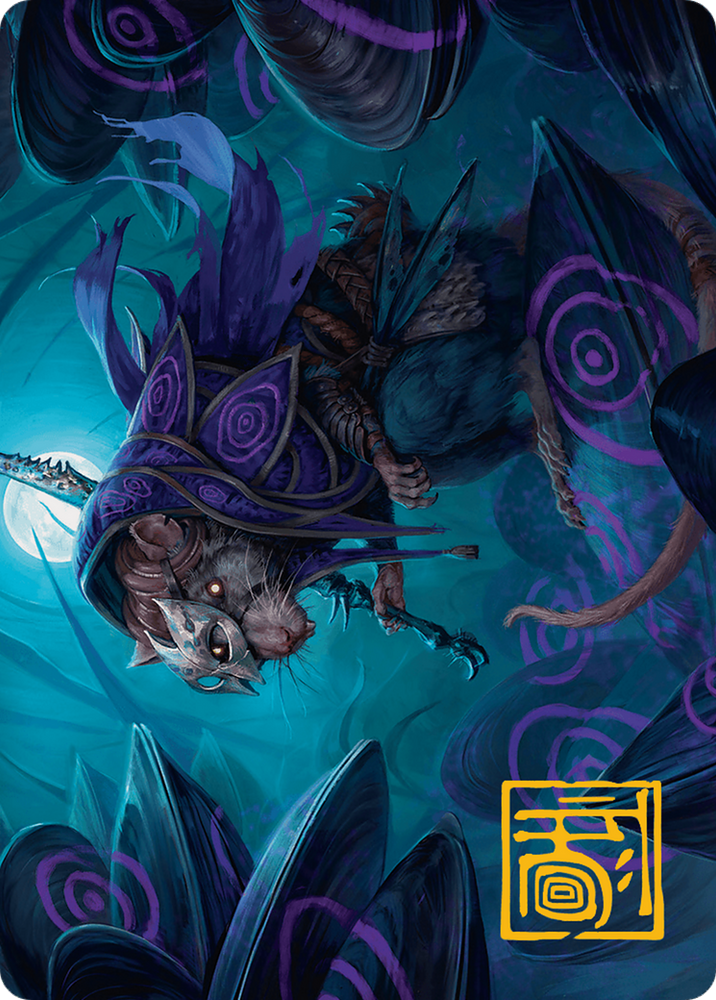 Nightwhorl Hermit Art Card (Gold-Stamped Signature) [Bloomburrow Art Series] Magic: The Gathering