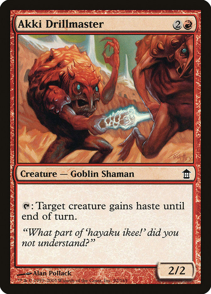 Akki Drillmaster [Saviors of Kamigawa] Magic: The Gathering