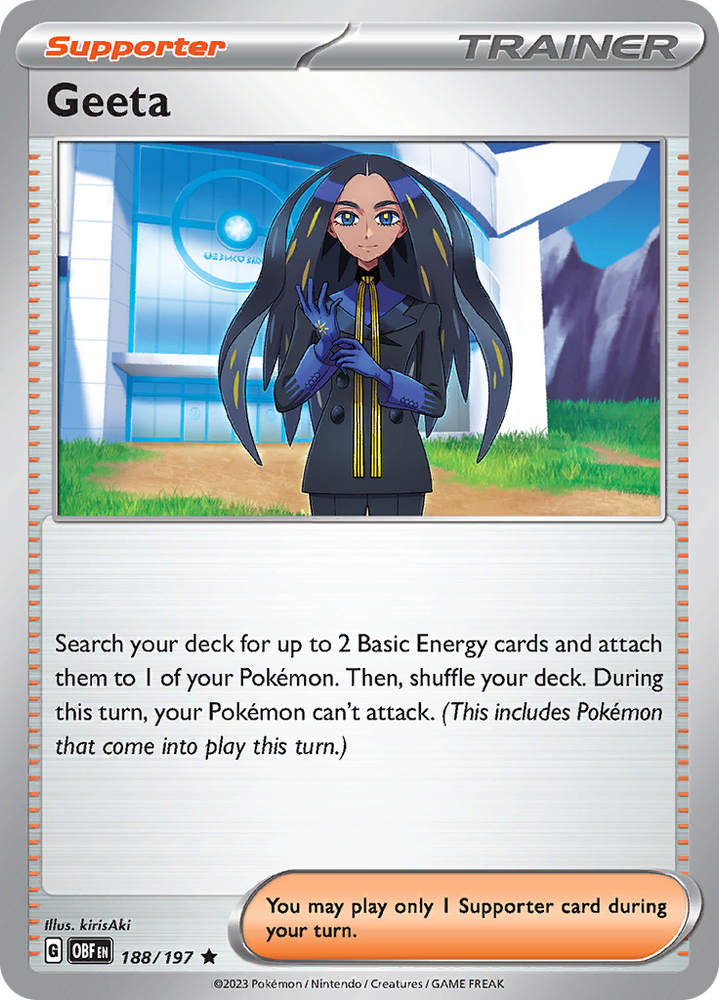 Geeta (188/197) [Scarlet & Violet: Obsidian Flames] Pokémon