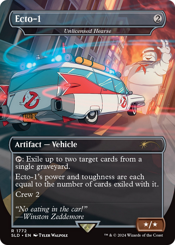 Ecto-1 - Unlicensed Hearse [Secret Lair Drop Series] Magic: The Gathering
