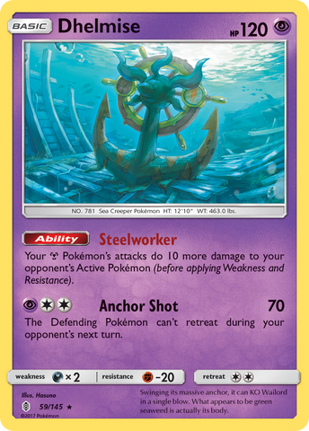 Dhelmise (59/145) [Sun & Moon: Guardians Rising] Pokémon