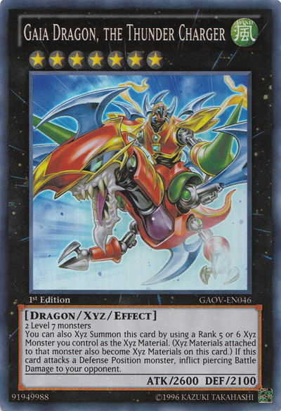 Gaia Dragon, the Thunder Charger [GAOV-EN046] Super Rare Yu-Gi-Oh!