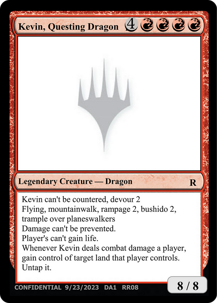 Kevin, Questing Dragon [Unknown Event] Magic: The Gathering