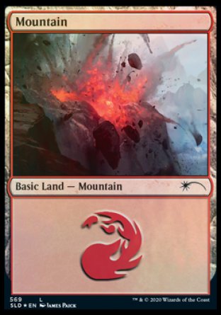 Mountain (Smashing) (569) [Secret Lair Drop Promos] Magic: The Gathering