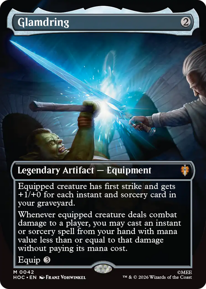 Glamdring (Borderless) [The Hobbit: Eternal-Legal] Magic: The Gathering