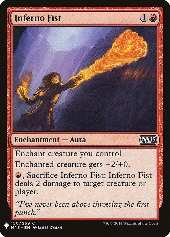 Inferno Fist [Mystery Booster] Magic: The Gathering