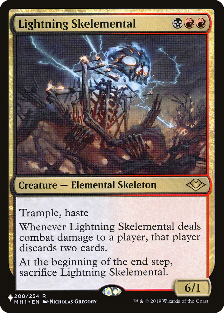 Lightning Skelemental [The List] Magic: The Gathering