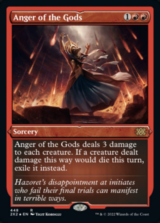 Anger of the Gods (Foil Etched) [Double Masters 2022] Magic: The Gathering