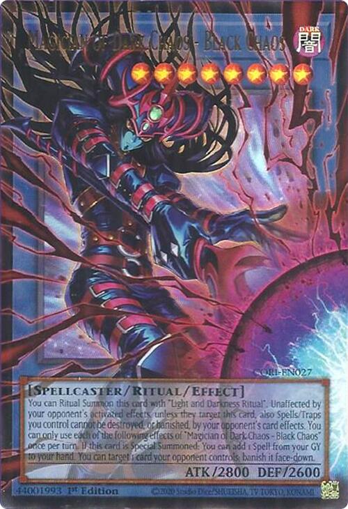 Magician of Dark Chaos - Black Chaos (Extended Art) [CORI-EN027] Ultra Rare Yu-Gi-Oh!