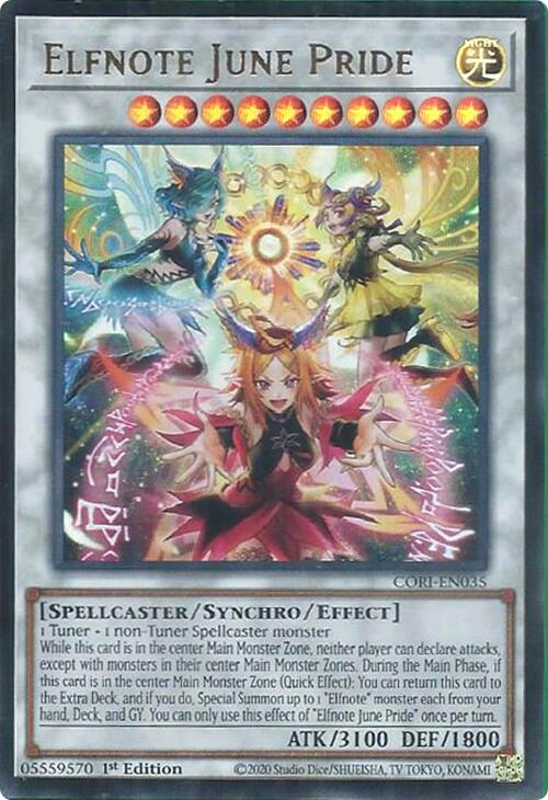 Elfnote June Pride [CORI-EN035] Ultra Rare Yu-Gi-Oh!