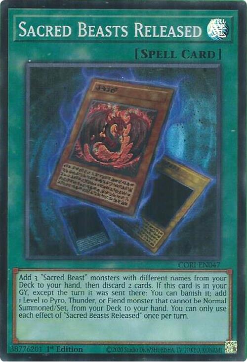 Sacred Beasts Released [CORI-EN047] Super Rare Yu-Gi-Oh!