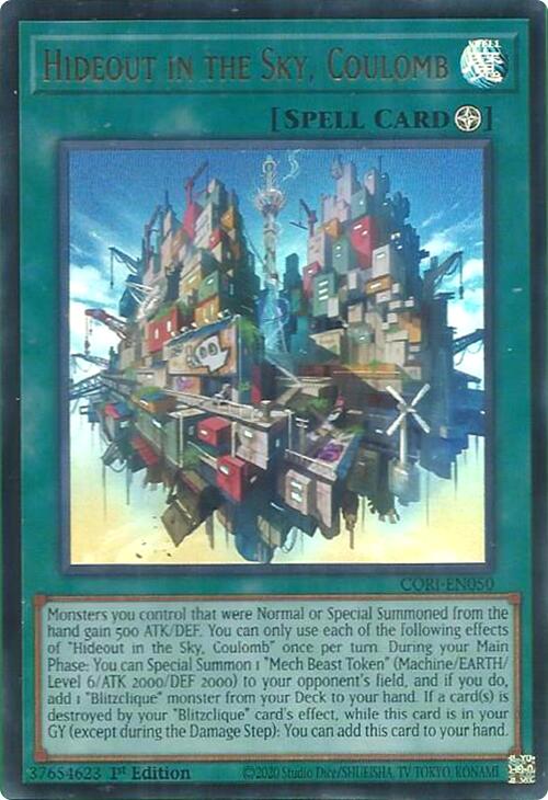 Hideout in the Sky, Coulomb [CORI-EN050] Ultra Rare Yu-Gi-Oh!