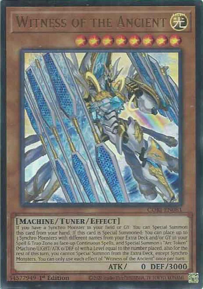 Witness of the Ancient [CORI-EN081] Ultra Rare Yu-Gi-Oh!