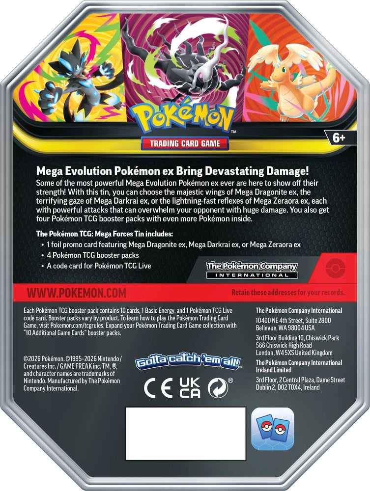 Mega Forces Tin [Mega Dragonite ex] Pokémon