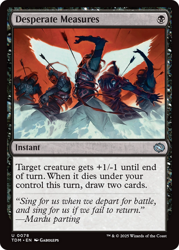 Desperate Measures [Tarkir: Dragonstorm] Magic: The Gathering