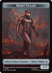 Hero // Robot Villain Double-Sided Token [Marvel Super Heroes Tokens] Magic: The Gathering