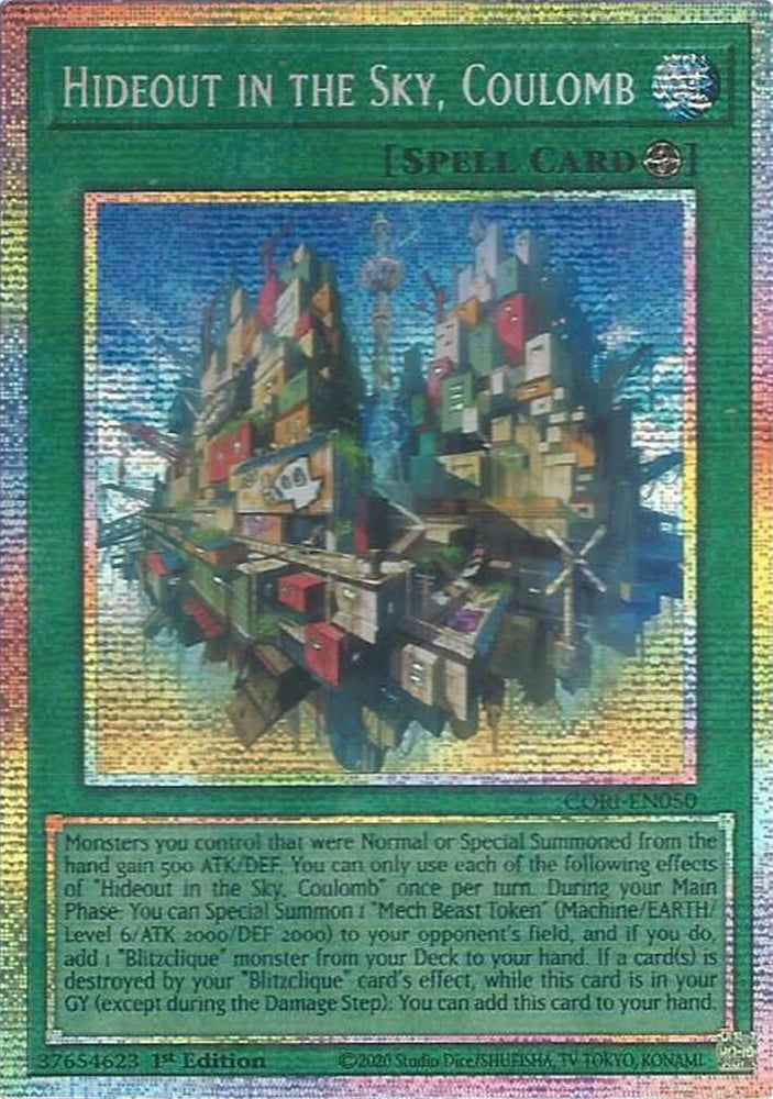 Hideout in the Sky, Coulomb (Starlight Rare) [CORI-EN050] Starlight Rare Yu-Gi-Oh!