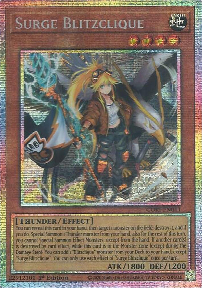 Surge Blitzclique (Starlight Rare) [CORI-EN011] Starlight Rare Yu-Gi-Oh!