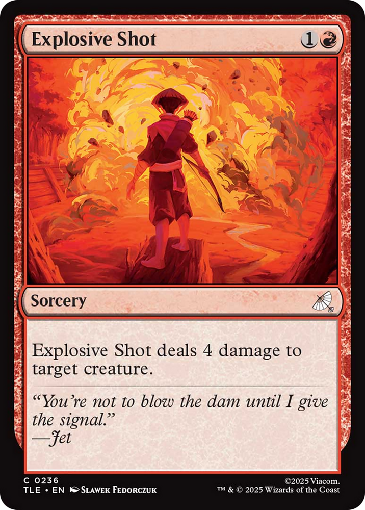 Explosive Shot [Avatar: The Last Airbender: Eternal-Legal] Magic: The Gathering