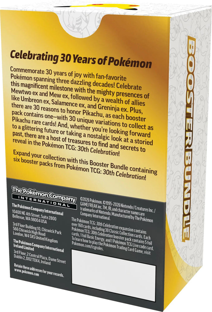 30th Celebration Booster Bundle Pokémon