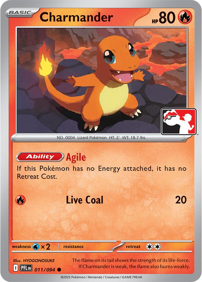Charmander (011/094) [Prize Pack Series Nine] Pokémon