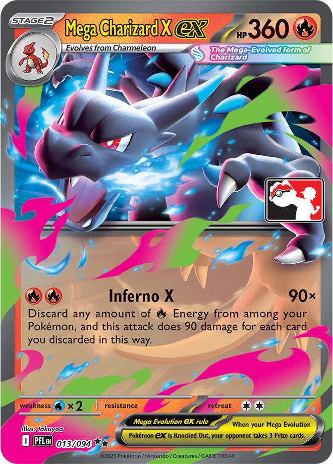 Mega Charizard X ex (013/094) [Prize Pack Series Nine] Pokémon