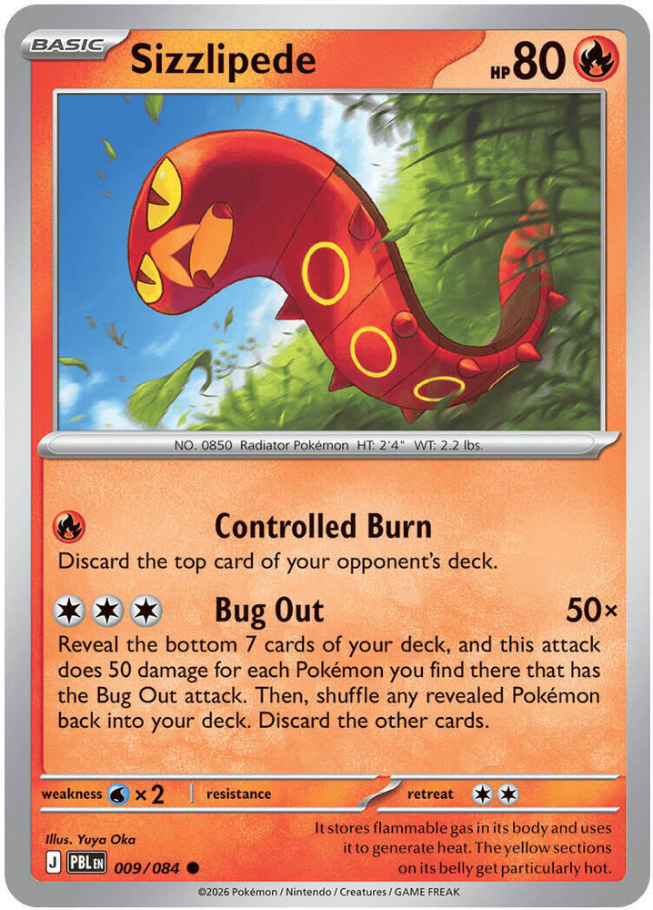 Sizzlipede (009/084) [Mega Evolution: Pitch Black] Pokémon