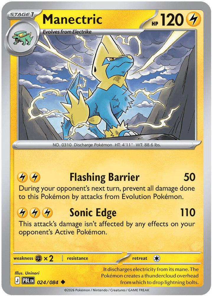 Manectric (024/084) [Mega Evolution: Pitch Black] Pokémon