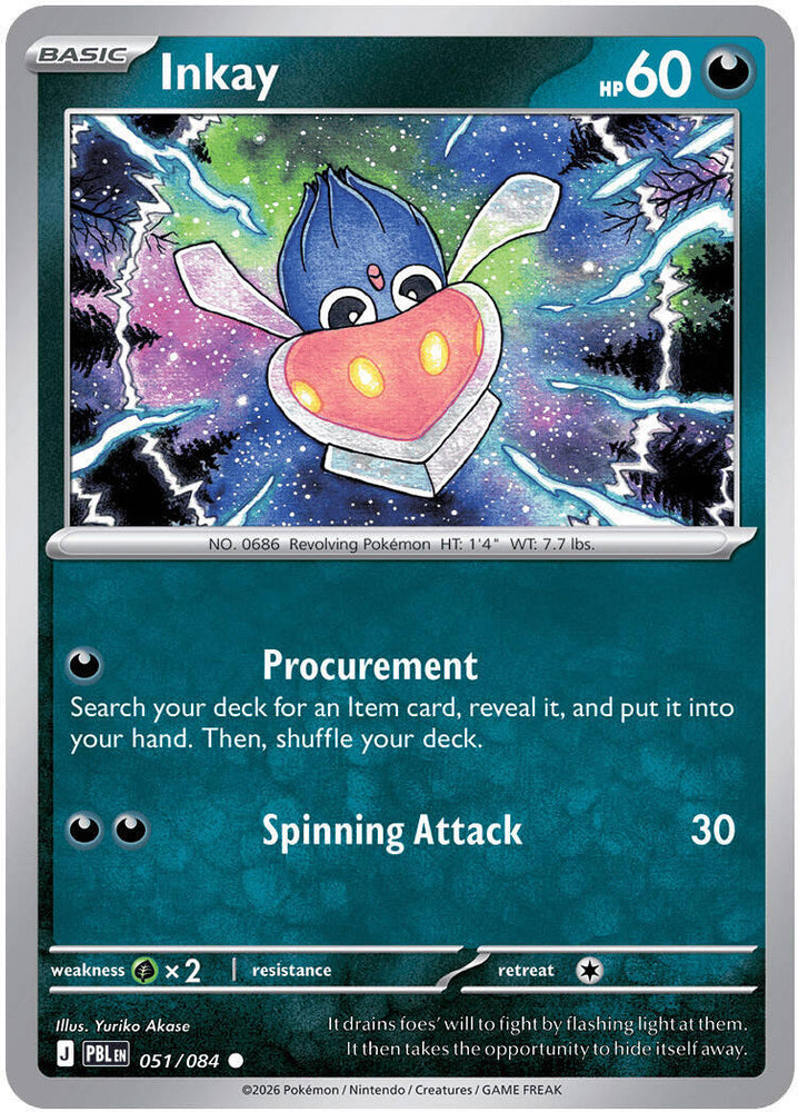 Inkay (051/084) [Mega Evolution: Pitch Black] Pokémon