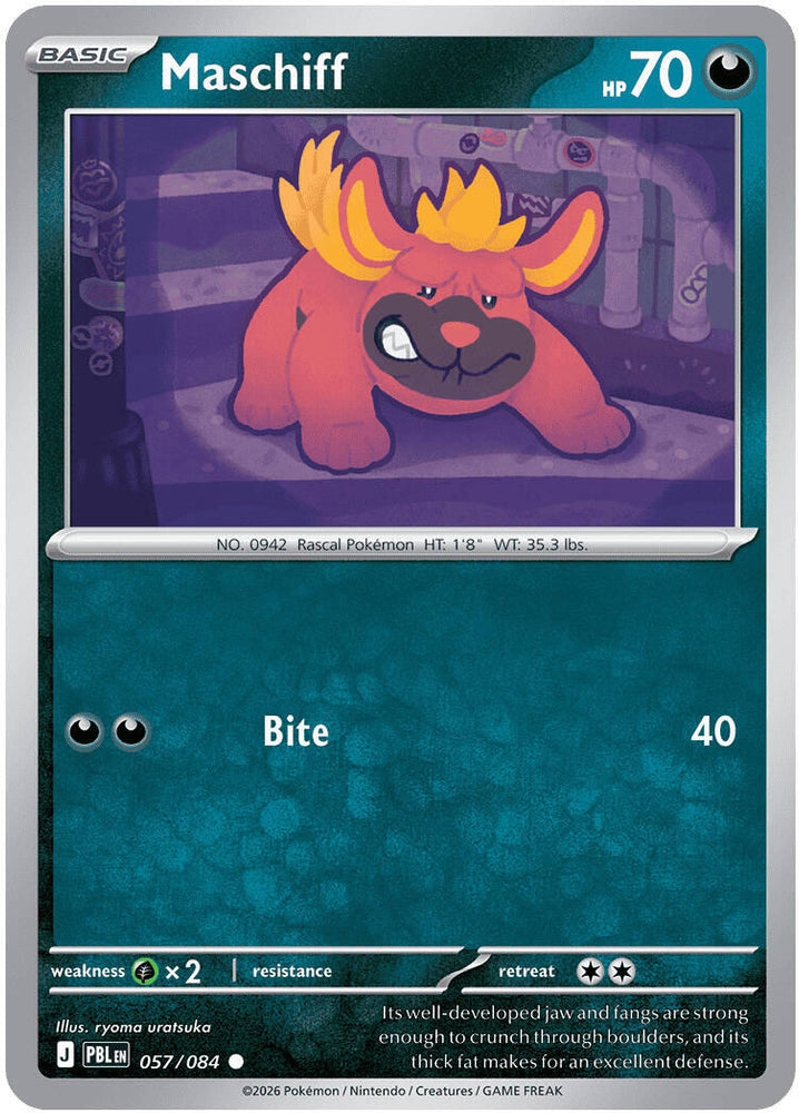 Maschiff (057/084) [Mega Evolution: Pitch Black] Pokémon
