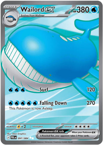 Wailord ex (097/084) [Mega Evolution: Pitch Black] Pokémon