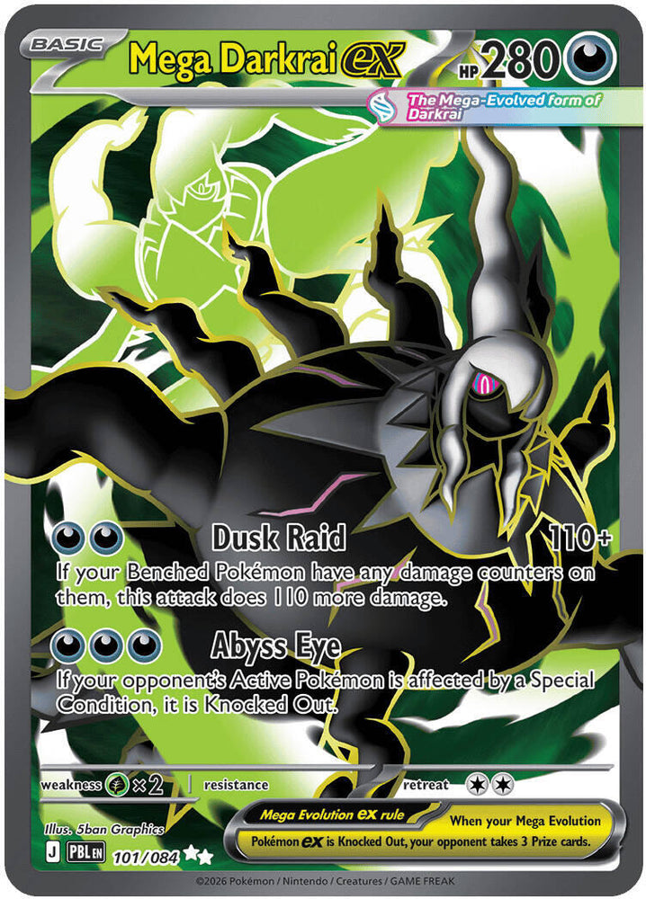 Mega Darkrai ex (101/084) [Mega Evolution: Pitch Black] Pokémon