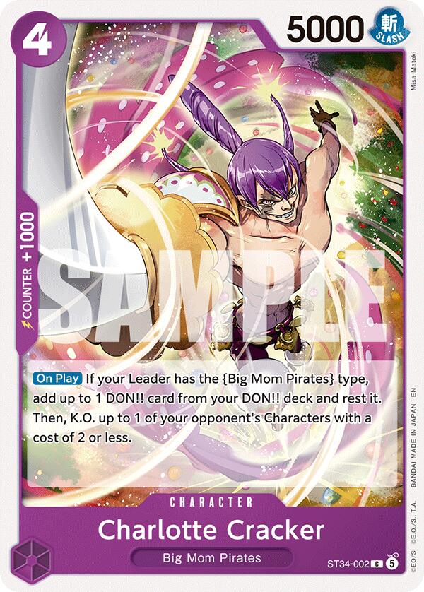 Charlotte Cracker [Starter Deck: PURPLE Charlotte Katakuri] Bandai
