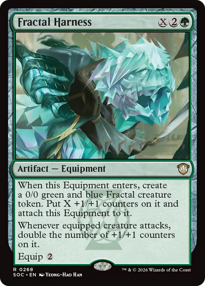 Fractal Harness [Secrets of Strixhaven Commander] Magic: The Gathering