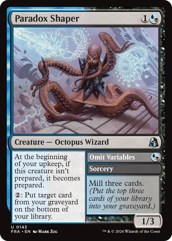 Paradox Shaper // Omit Variables [Reality Fracture] Magic: The Gathering