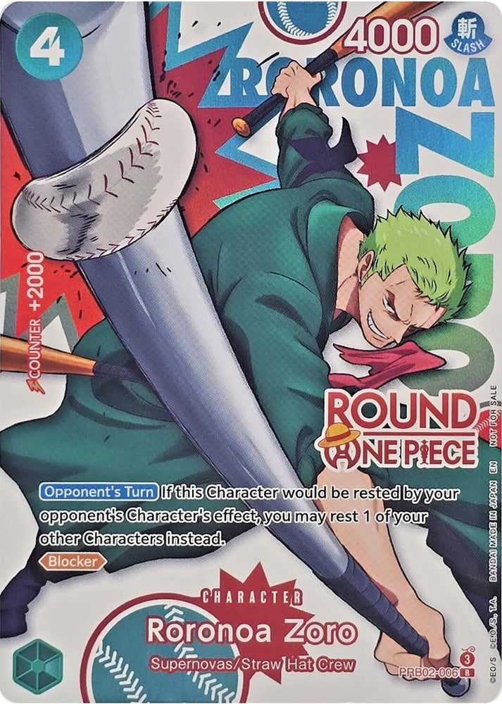 Roronoa Zoro (Round 1 Promo) [One Piece Promotion Cards] Bandai
