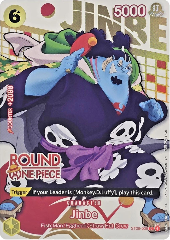 Jinbe (Round 1 Promo) [One Piece Promotion Cards] Bandai